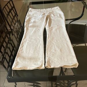 Women's White Flare Jeans - Wide Leg Stretch